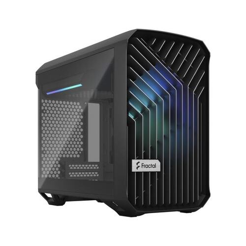 Корпус Minitower Fractal Design Torrent Nano RGB Black TG Light Tint FD-C-TOR1N-02 Mini-ITX с высокой заглушкой без БП с окном