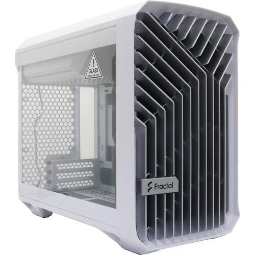 Корпус Minitower Fractal Design Torrent Nano White TG Clear FD-C-TOR1N-03 Mini-ITX с высокой заглушкой без БП с окном