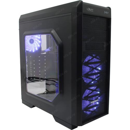 Корпус Miditower Gamemax G501X White LED ATX без БП с окном