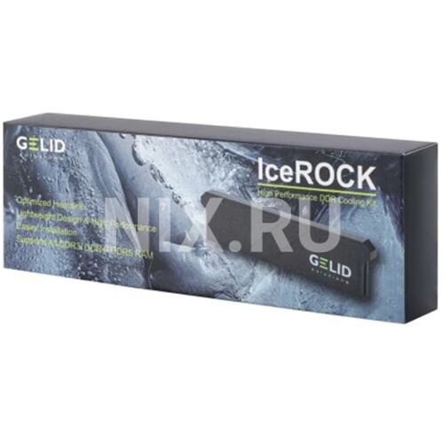 CC-ICER-01 Радиатор для DDR памяти GELID IceROCK DDR Cooler, совместим с DDR3/DDR4/DDR5, включая LP, черный
