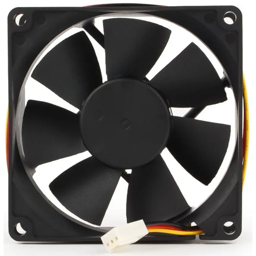Вентилятор Gembird FANCASE/BALL-3100, 80x80x25, двойной шарикоподшипник, 3pin, провод 30см, 3100 об/мин