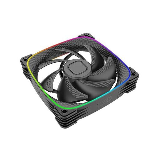 Geometric Future Squama 2503B Single Pack / 120mm, 2000 RPM, 69.11 CFM, 29.0 dBA, 5V ARGB, Black / 1F2503B112001