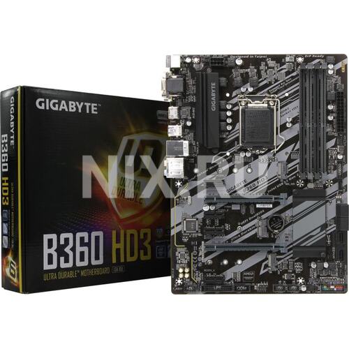 Материнская плата Socket LGA1151 GIGABYTE B360 HD3 rev1.0 4DDR4 ATX