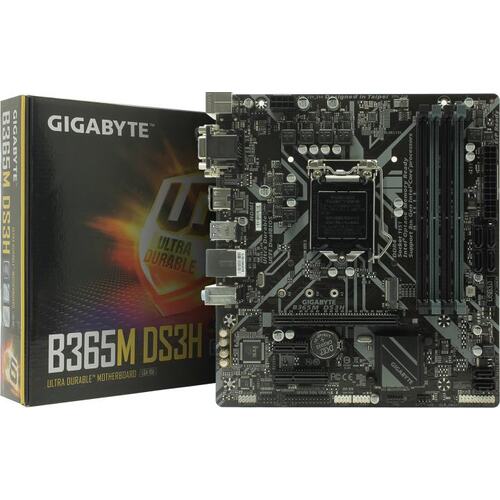 Материнская плата Socket LGA1151 GIGABYTE B365M DS3H 4DDR4 MicroATX