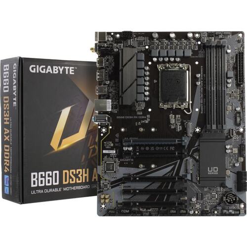 Материнская плата Socket LGA1700 GIGABYTE B660 DS3H AX DDR4 4DDR4 ATX