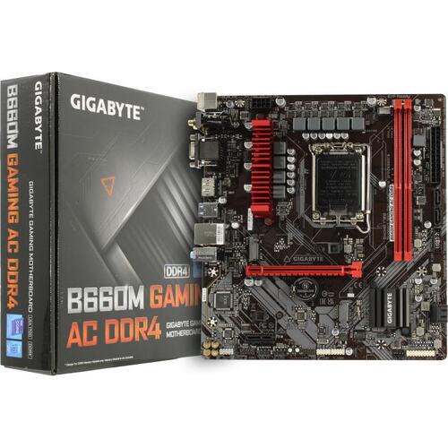 Материнская плата Socket LGA1700 GIGABYTE B660M GAMING AC DDR4 2DDR4 MicroATX