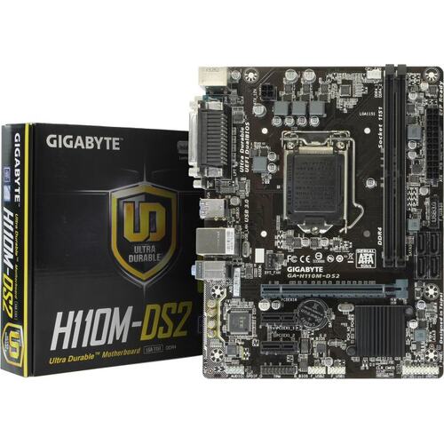 Материнская плата Socket LGA1151 GIGABYTE GA-H110M-DS2 (rev. 1.0) 2DDR4 MicroATX