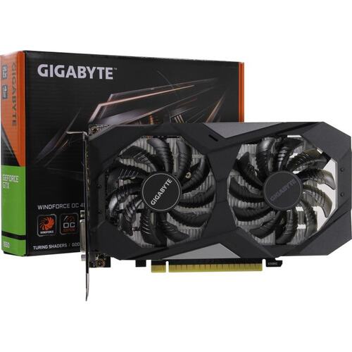 Игровая видеокарта GIGABYTE WINDFORCE GV-N1656WF2OC-4GD GeForce<sup>®</sup> GTX 1650 OC 4 Гб GDDR6