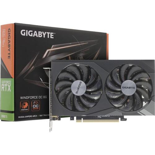 Игровая видеокарта GIGABYTE WINDFORCE GV-N306TWF2OC-8GD GeForce<sup>®</sup> RTX 3060 Ti OC 8 Гб GDDR6