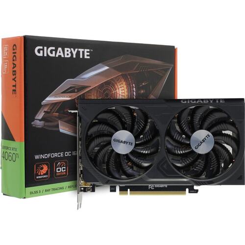 Игровая видеокарта GIGABYTE Windforce GV-N406TWF2OC-16GD GeForce<sup>®</sup> RTX 4060 Ti 16 Гб GDDR6