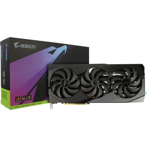 Игровая видеокарта GIGABYTE AORUS GV-N4070AORUS M-12GD GeForce<sup>®</sup> RTX 4070 12 Гб GDDR6X