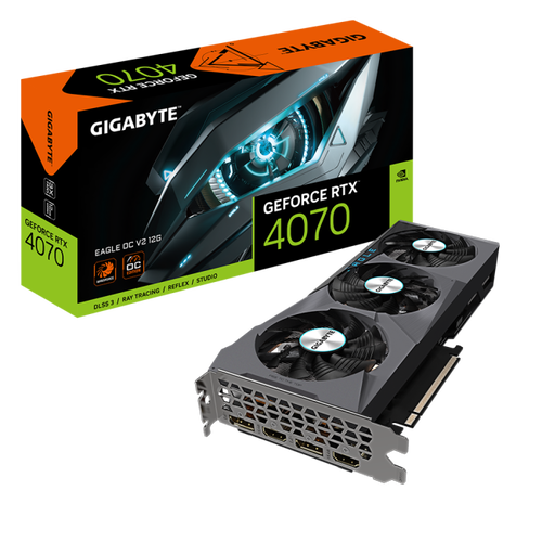 GIGABYTE Eagle GV-N4070EAGLE OCV2-12GD GeForce<sup>®</sup> RTX 4070 12 Гб GDDR6X