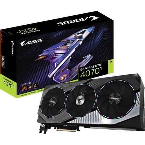Игровая видеокарта GIGABYTE AORUS GV-N407TAORUS E-12GD GeForce<sup>®</sup> RTX 4070 Ti 12 Гб GDDR6X