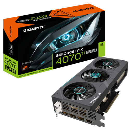 GIGABYTE Eagle GV-N407TSEAGLE-16GD GeForce<sup>®</sup> RTX 4070 Ti SUPER 16 Гб GDDR6X