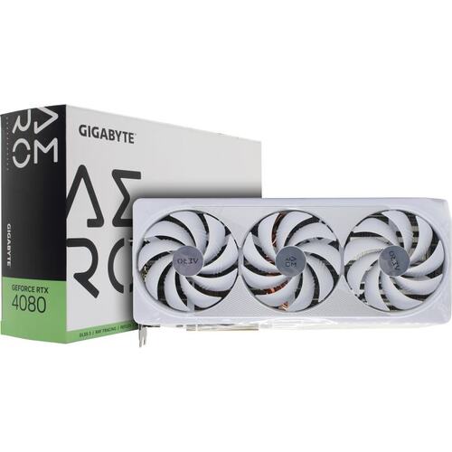 Игровая видеокарта GIGABYTE Aero GV-N4080AERO-16GD GeForce<sup>®</sup> RTX 4080 16 Гб GDDR6X