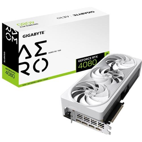 Игровая видеокарта GIGABYTE Aero GV-N4080AERO OC-16GD GeForce<sup>®</sup> RTX 4080 OC 16 Гб GDDR6X