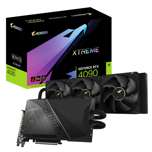 GIGABYTE AORUS Waterforce Xtreme Edition GV-N4090AORUSX W-24GD GeForce<sup>®</sup> RTX 4090 24 Гб GDDR6X