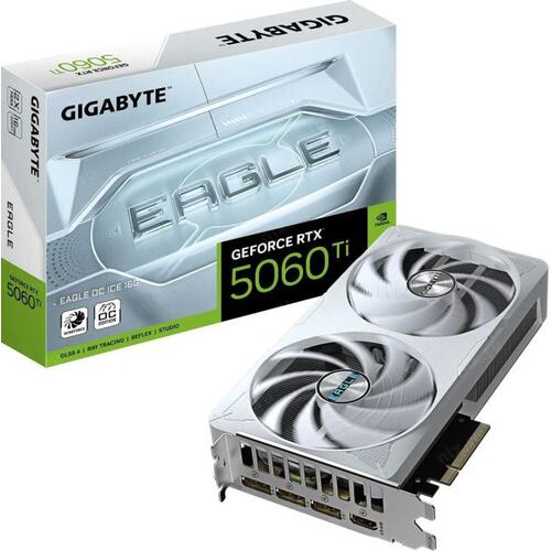 Видеокарта Gigabyte RTX 5060TI GV-N506TEAGLEOC ICE-16GD 1.0 16ГБ Eagle, GDDR7, OC, Ret