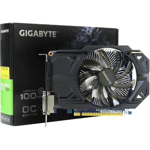 Игровая видеокарта GIGABYTE Ultra Durable 2 GV-N75TOC-1GI GeForce<sup>®</sup> GTX 750 Ti OC 1 Гб GDDR5