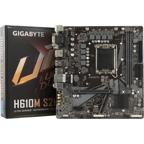 Материнская плата Socket LGA1700 GIGABYTE H610M S2H DDR4 2DDR4 MicroATX
