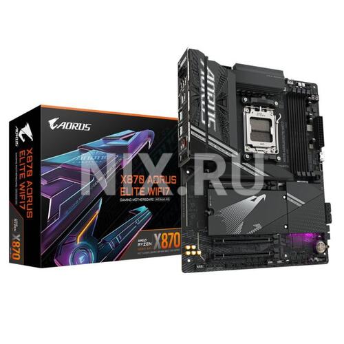 Материнская плата Socket AM5 GIGABYTE X870 AORUS ELITE WIFI7 4DDR5 ATX