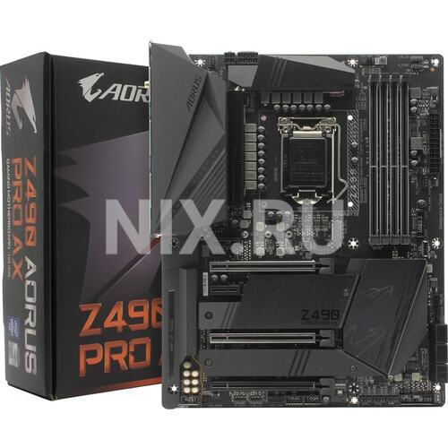 Материнская плата Socket LGA1200 GIGABYTE Z490 AORUS PRO AX 4DDR4 ATX