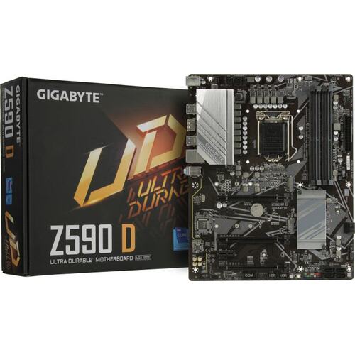 Материнская плата Socket LGA1200 GIGABYTE Z590 D 4DDR4 ATX