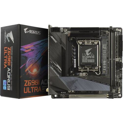 Материнская плата Socket LGA1700 GIGABYTE Z690I AORUS ULTRA 2DDR5 Mini-ITX с высокой заглушкой
