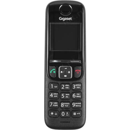 Р/телефон+А/Отв Gigaset AS690A TRIO <Black> (3 трубки с ЖК диспл., База) стандарт-DECT