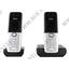 Радиотелефон DECT + GAP Gigaset C300 DUO Черный, вид спереди