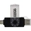 USB On-The-Go (USB OTG) картридер Ginzzu GR-325B, вид сверху