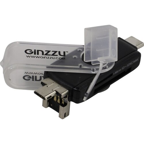 USB On-The-Go (USB OTG) картридер Ginzzu GR-325B