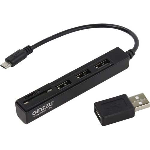 Картридер Ginzzu GR-513UB Black