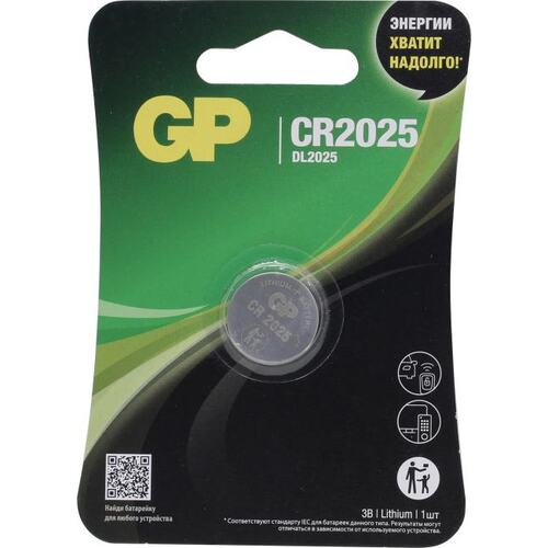 Батарейки CR2025 GP Lithium Cell CR2025 1 шт.