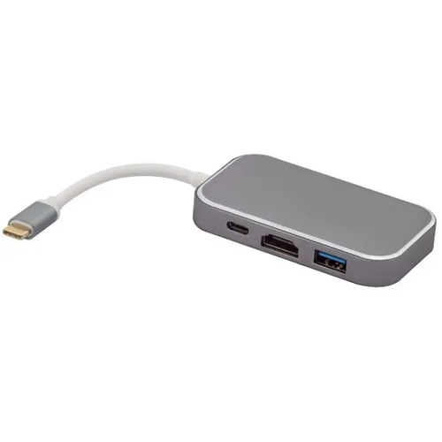Greenconnect GCR-CHC3USB Адаптер-переходник Type C на HDMI+ USB3.0-разветвитель на 3 пота