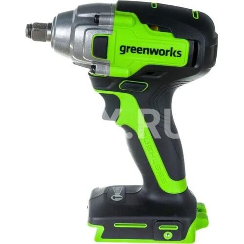 Гайковерт Greenworks 3802907 аккум. патрон:квад.1/2"