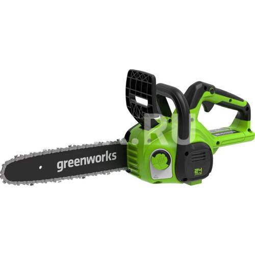 2007707UA Цепная пила Greenworks G24CS25K2 аккум. дл.шины:10" (25cm) 1аккум. 2Ач ЗУ ()