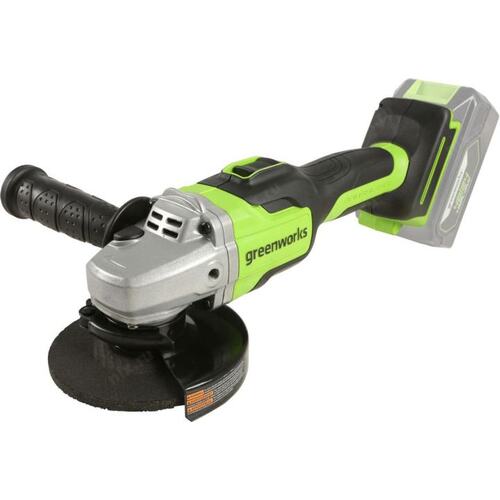 3200207UA Углошлифовальная машина Greenworks GD24AG 10500об/мин рез.шпин.:M14 d=125мм ()