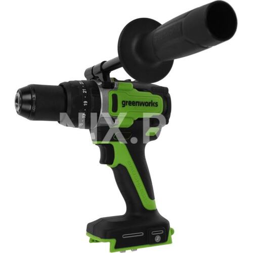 Дрель-шуруповерт Greenworks GD24DD140 аккум. патрон:быстрозажимной (3707607)