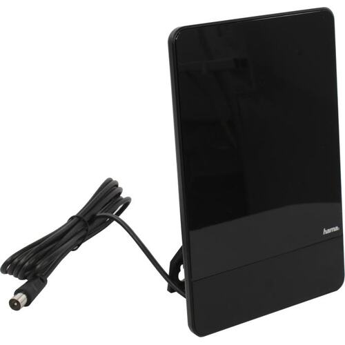 Телевизионная антенна Hama DVB-T/DVB-T2 Indoor Antenna, Performance 45, Flat, Active, black