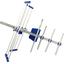 Телевизионная активная антенна HARPER ADVB-3210 Blue/Silver, вид сверху