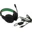 Наушники с микрофоном HARPER GHS-X15 Green, вид основной