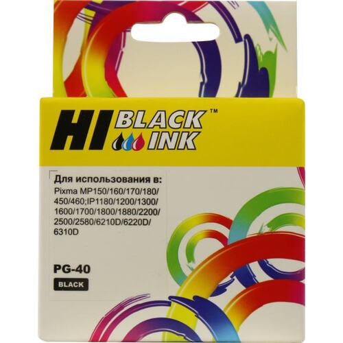 Картридж черный (или контейнер с черными чернилами) Hi-Black HB-PG-40