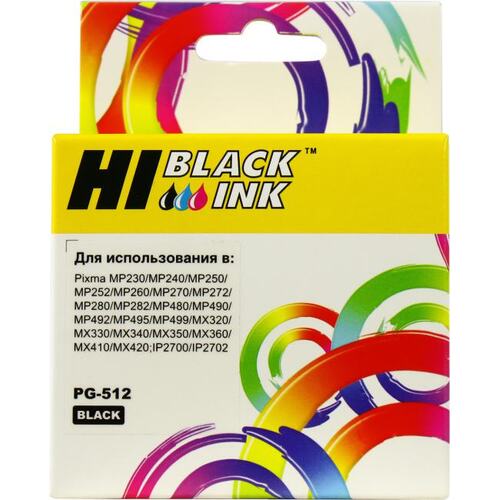 Картридж черный (или контейнер с черными чернилами) Hi-Black HB-PG-512