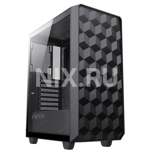 Корпус Hiper BH34-1 черный без БП ATX 5x120mm 2x140mm 2x200mm 1xUSB3.0 audio bott PSU