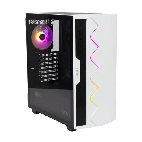 Корпус Hiper DCW белый без БП ATX 5x120mm 4x140mm 1xUSB2.0 1xUSB3.0 audio bott PSU