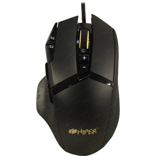 Проводная Мышь HIPER Gaming Mouse DRACO GMUS-5000 (USB 2.0, 9btn, 6200 dpi)
