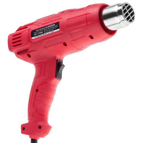 HIPER HHG2000A Heat gun HIPER 2000W, 350-600С, 300-500 l / min, 4 nozzles, box