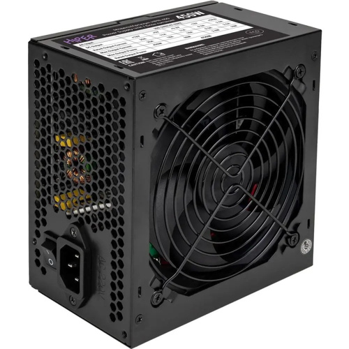 Блок питания для ПК Hiper HPN-450 (ATX 2.31, 450W, noPFC, 120mm fan, Black), BOX