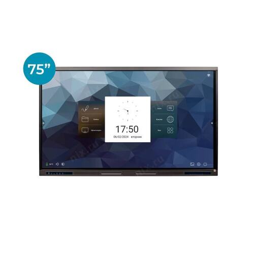 Профессиональная панель 75" HIPER IFP7504-HE (4K, Multi-Touch, 3840x2160, 8 ms, 178°/178°, 400 cd/m, 5000:1, 8GB+128GB)